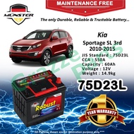 Münster Robust MF CMF 75D23 | 75D23L (60AH) Car Battery Bateri Kereta for Kia Sportage SL 3rd 2010-2