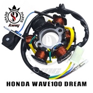 Honda WAVE100 DREAM WAVE100R KICK FUEL COIL ASSY STARTER COIL W100 DREAM W100 R KICK STATOR COIL ASS
