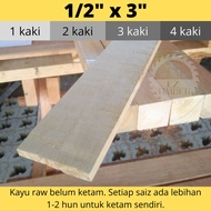 [EZ Timber] 1/2" x 3" Wood Ready to Crab | DIY Wood | Furniture Wood | Pallet Wood | 1 foot | 2 Feet