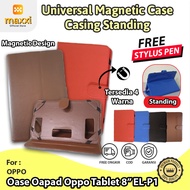 Olike Edutab E1 8 inch Book Cover Standing Mode Flip Case Casing Magnet Skin Kesing Sarung
