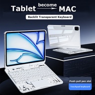 Keyboard with Backlit Case for IPad Mini 2024 A2993 A2995 A2996 Mini 7 6 8.3 Inch A17 Pro Mini 6th G