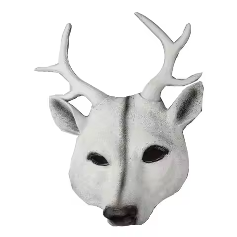 Anime Cosplay Pros Costume Eye Mask Show Christmas Cosplay Pros Kabuki Kitsune Mask Deer Head Mask H