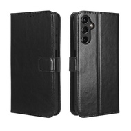 For Samsung Galaxy A14 5G Casing Flip Phone Holder Stand Case Samsung Galaxy A14 5G Case Wallet PU L
