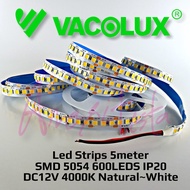 Vacolux LED Strip Light DC12V 5054 Natural White 4000K 600Led 5M IP20