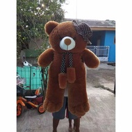 Boneka Teddy Bear Beruang Syal topi telapak jumbo