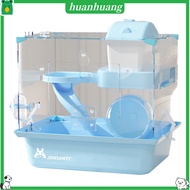 huanhuang DIY Hamster Cage Panoramic High Transparency Keep Warmth Plastic Square Small Animal Big V