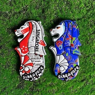 【Shipment within 24 hours】Singapore Merlion Fridge Magnet Creative Souvenir Travel Gift Magnetic Orn