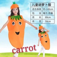 carrot nurtrtion month costume.unisex ,fit 3yrs to 7yrs old