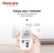 NEW SINOCARE ALAT TES GULA DARAH/ALAT UKUR GULA DARAH SINOCARE (PAKET