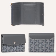 全新真品 GOYARD Saint-Gabriel wallet高德雅三折暗扣式六卡中夾 含拉鏈零錢袋 灰色經典老花