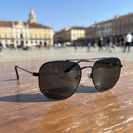 UV400  Retro Hexagon UV400 Bingkai Logam Unisex