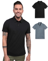 INTO THE AM Polo Shirts for Men - Comfortable Fit Collared Shirt Men S - 4XL Fitted Short Sleeve Cla