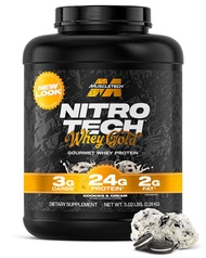 MUSCLETECH NITRO-TECH Whey Gold เวย์โปรตีน 5 Lbs.  เสริมสร้างกล้ามเนื้อ เพิ่มความคมชัด สร้างกล้ามเนื