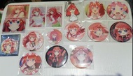 五等分的花嫁 周邊 中野五月 徽章 卡片 色紙 五等分的新娘