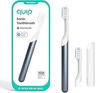 Quip Metal Sonic Toothbrush for Adults Plus Extra Brush Head - Twilight Faded Blue