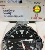 9.9成新 OMEGA SEAMASTER GMT 50 ANNI  CHRONOMETER 天文台機械男錶