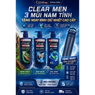 Clear Men Dandruff Clean Shampoo Sandalwood/Ember Sea Wind/Cool Mint with free thermos bottle size 5