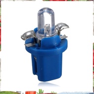 10Pcs LED Bulb Meter Dash B8-5D T5 Lamp with Holder Blue Tuning Auto Car Light