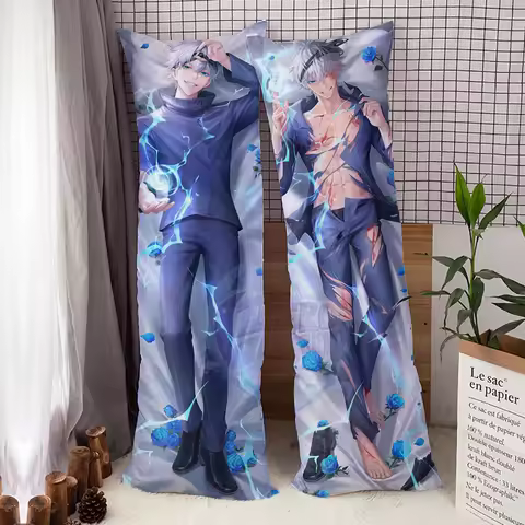 Anime Gojo Satoru Dakimakura Hugging Body Pillow Case DIY Cushion Otaku Male Peach Skin/2way Tricot