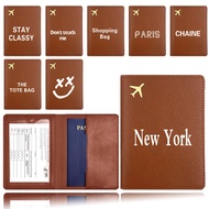 Passport Cover Card Slot Passport Holder Travel Case Wallet ID Card Pocket Sarung Pasport Document B