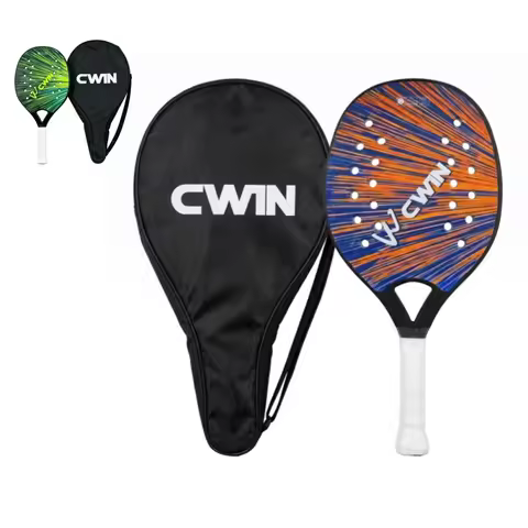 CWIN KN Series Beach Tennis Racket 290g Lightweight Aerodynamic Hole Design Non-slip Handle With Car