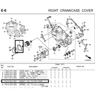 HONDA CBR250 CRF250 GASKET OIL FILTER 15412-KYJ-901 #C03