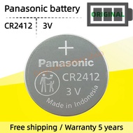 Original Panasonic CR2412 battery Car key remote control coin cell battery high temperature resistan