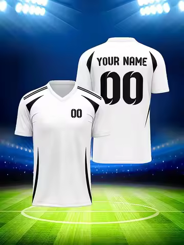 3D Printed Custom Name Team Name Numbers Football Jersey New Sports T Shirts Stripe E-sports Jerseys