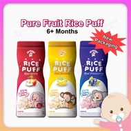 [Baby Food] MommyJ Mommy J Pure Fruit Rice Puffs 45g Gluten Free 6+ Months Biskut Snek Bayi Baby Sna