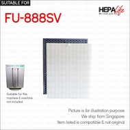 Sharp FU-888SV Compatible Replacement Hepa Carbon Filter - Hepalife