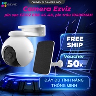 Ezviz Sim 4G EB8 Camera rechargeable solar battery, 10400 mAh battery, 360 panning, 2-way conversati