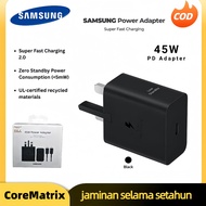 ⚡Samsung 45W/25W Super Fast Charger EP-T4510 3 PIN UK Plug 1.5m Type-C Cable | PD 3.0 PPS for S25 S2