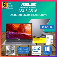 SOnS ASUS A516J-ABR373TS LAPTOP-SLATE GREY (I3-1005G1/ 4GB/ 256GB SSD/UHD GRAPHICS/15.6"/ W10/w H&S 