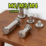 [YDY-R1] Book binding screw/ chicago screw/ 304 Stainless Steel binding screw / scrapbook photo albu