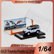 New In Stock Gcd 1:64 Toyota Land Cruiser Prado Lc250 Blue Alloy Miniature Diecast Model Toyota Suv 