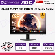 AOC Q24G4E 23.8" IPS QHD 180HZ 2K LED Gaming Monitor - HDMI 2.0, DP 1.4, PIVOT VESA