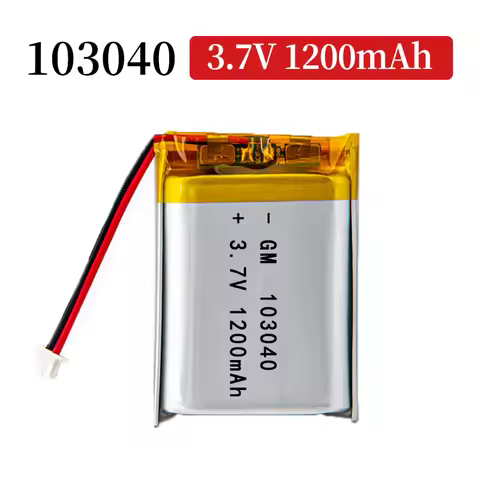 103040 3.7V 1200mAh Polymer Lithium Rechargeable Battery For GPS Navigator MP5 Bluetooth Headset PS4