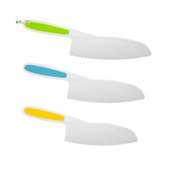 Knives for Kids 3-Piece Nylon Kitchen Baking Knife Set,Children's Cooking Knives Firm Grip, Serrated