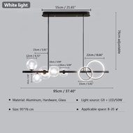 TRAZOS โคมไฟระย้าหลอดไฟเพดานใหม่โคมไฟเพดานห้องรับประทานอาหารโรงแรมบาร์ห้องกันสะเทือนในอุตสาหกรรม G9ไ