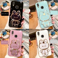 Casing Huawei Nova 3 Case Huawei Nova 3i Case Huawei Nova 4 Case Huawei Nova 4E Case Huawei P20 Lite Case Huawei P30 Lite Case Huawei Mate 20 Pro Case Huawei Mate 20X Case Cute Bunny Bracket Cartoon Stand Vanity Mirror Rabbit Holder Phone Case KT