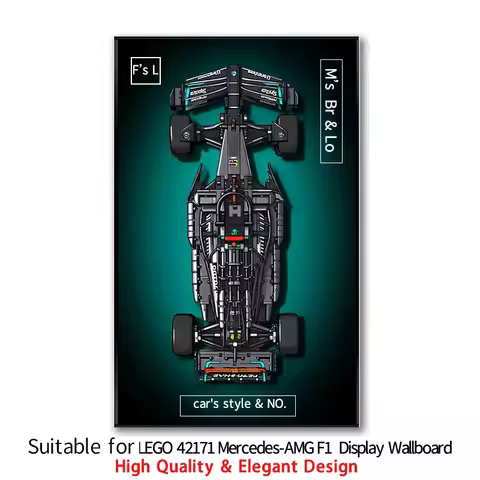 NEW Display Wallboard suitable for LEGO 42171 Mercedes-AMG F1 building block car model Wall Mount Di