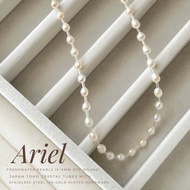 Ariel Freshwater Pearl Necklace Stainless Steel 18K Gold Plated