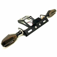 ท้ายสั้นแผ่นยึดป้ายทะเบียนรุ่น วัสดุอลูมิเนียม มีทั้งแบบใส่ไฟเลี้ยว FOR KAWASAKI NINJA 400 250ตัว Z