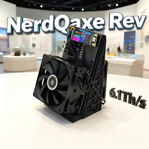 Bitcion Miner Dual Fans NerdQaxe++ Rev 6 6.1TH/s 120W BTC Mining Machine BM1370 Chip Sha-256 Algorit