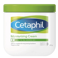 Cetaphil Face & Body Moisturizing Cream 453g. เซตาฟิล มอยเจอร์ไรซิ่ง ครีม สำหรับผิวแห้ง ผิวบอบบาง แพ