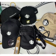 Authentic The New Era Cap X STARBUCKS 9forty Sling Bag / One Size Cap / Bucket Hat