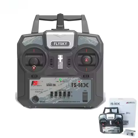 FS-i4X 2.4GHz 4-Channel Remote Control Transmitter with FS-A6 RX for Entry-Level RC Plane Glider Qua