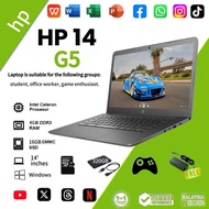 HP Chromebook 14 G5/4GB RAM+16GB SSD/Windows/Study and Office work/murah Refurbished Game Laptop
