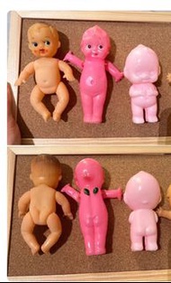 3隻 日本卡通 丘比 Kewpie BB 日本卡通洋娃娃公仔擺設 娃娃