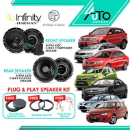 Infinity Car Speaker Proton Plug & Play Spiker Kereta PNP Front & Rear Saga Persona Exora Iriz X70